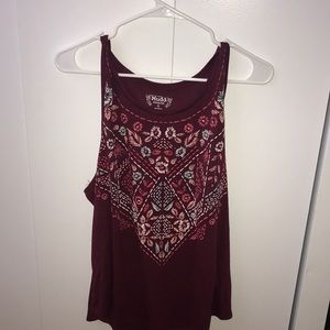 Maroon tank top